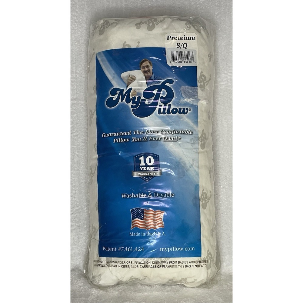 NEW My Pillow Classic Premium S/Q White Original Standard Queen Washable Dryable